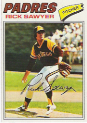 1977 Topps Baseball Cards      268     Rick Sawyer RC